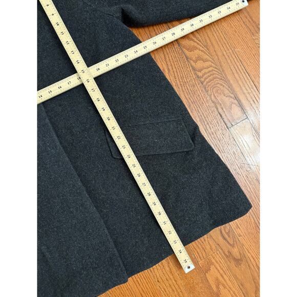 Lauren Ralph Lauren Women’s 100% Wool Coat Size 8 Charcoal Gray Lined Button - Picture 6 of 8